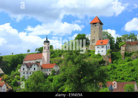 Rechtenstein in the Danube Valley, Germany Stock Photo