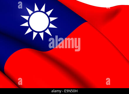 Flag of Taiwan Stock Photo