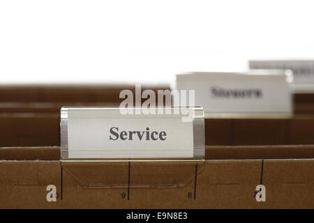 service tab Stock Photo