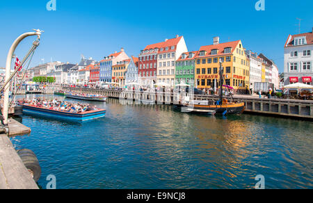 Nyhavn in Copenhagen Denmark Stock Photo