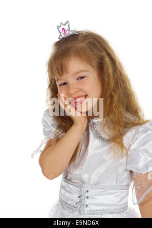 Little girl dressed as princess Stock Photo