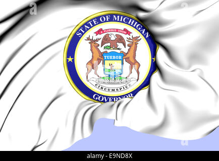 Governor of Michigan Seal Stock Photo