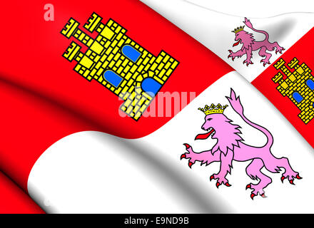 Castile and Leon Flag Stock Photo