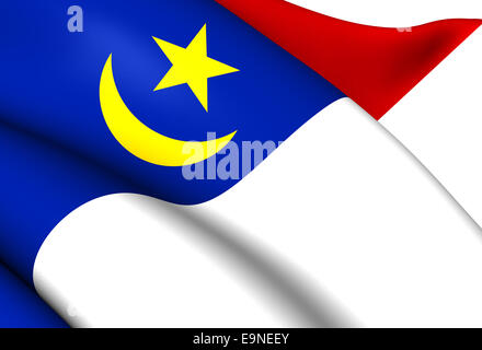 Flag of Malacca Stock Photo