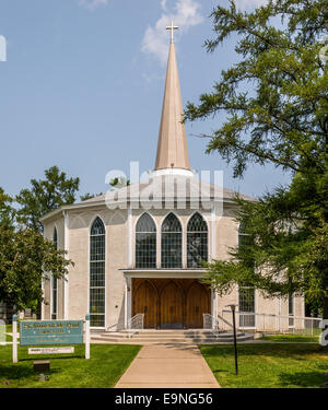 St Vincent De Paul Roman Catholic Church in Niagara on the Lake, Ontario Canada. The oldest in Ontario. Stock Photo