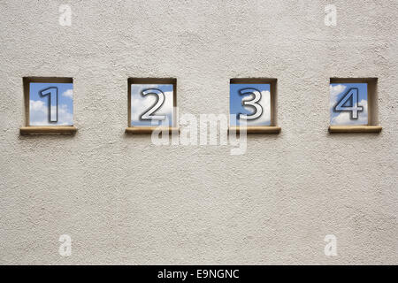 four outlooks Stock Photo
