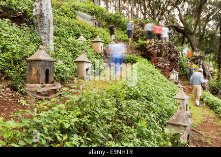 88 Buddhist temples at Lawai Valley Kauai Stock Photo