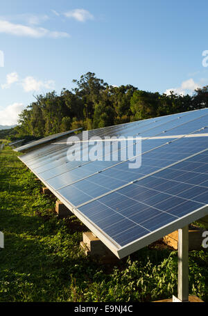 Large solar power installation in tropics Stock Photo