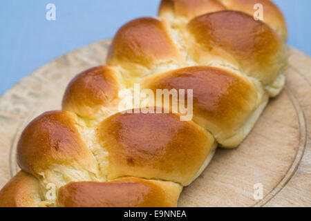 Freshly baked Brioche. French enriched pastry. Stock Photo