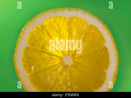 Slice of lemon Stock Photo