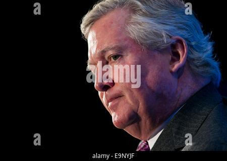 Washington DC, USA. 30th October, 2014. Christopher Crane, President and CEO of the Exelon Corporation speaks during an Economic Club of Washington event in Washington, D.C. on October 30, 2014. Credit:  Kristoffer Tripplaar/Alamy Live News Stock Photo