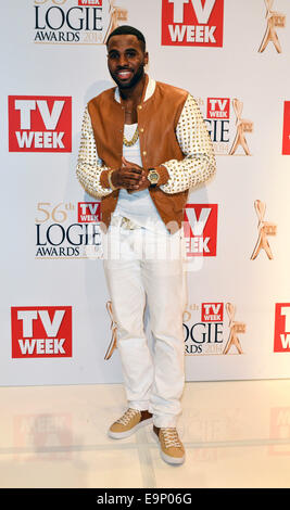 2014 TV Week Logie Awards held at Crown Casino - Press Room  Featuring: Jason Derulo Where: Melbourne, Australia When: 27 Apr 2014 Stock Photo