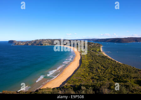 Views of Palm Beach from Barrenjoey Lighthouse, Sydney, Australia..Paul Lovelace Photography Stock Photo
