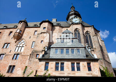 Marburg Castle, Landgrafenschloss, Marburg, Hesse, Germany, Europe, Stock Photo