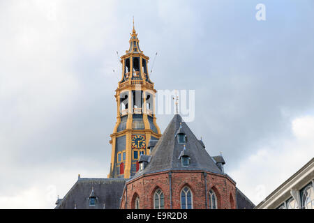 Church tower of Der Aa-kerk or A-kerk in Groningen, Netherlands Stock Photo