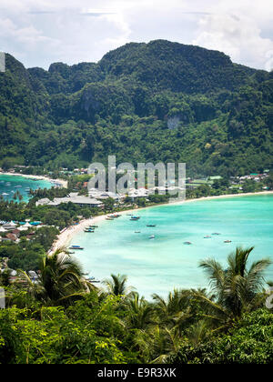 View of Koh Phi Phi island, Krabi Province, Thailand. Stock Photo