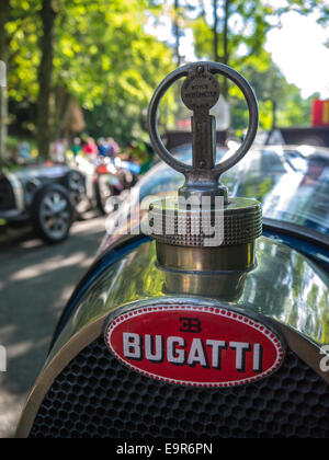 Classic Bugatti grille Stock Photo