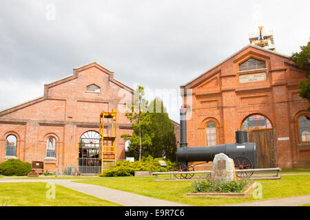 Beaconsfield mine in Tasmania collapsed in 2006 and one miner larry knight died. Gold was first discovered in 1847. Stock Photo