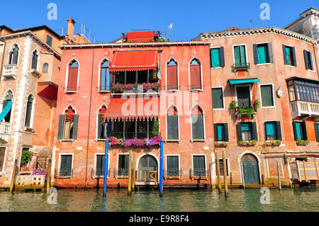 Colorful Facades in Venice, Italy Stock Photo