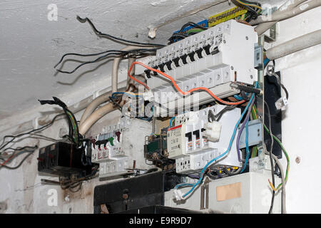 Electrician wiring a control box Stock Photo: 21871687 - Alamy