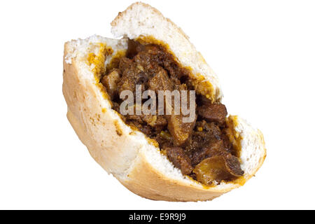 quarter loaf traditional south african mutton bunny chow Stock Photo