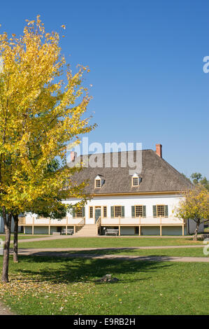The Great Hall, Fort William Historical Park, Thunder Bay, Ontario, Canada. Stock Photo