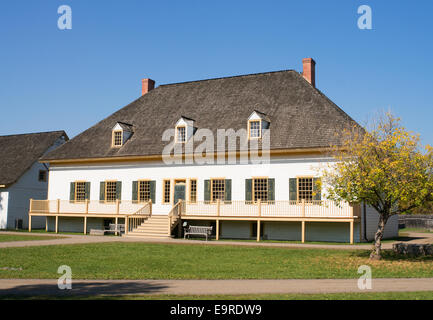 The Great Hall, Fort William Historical Park, Thunder Bay, Ontario, Canada. Stock Photo