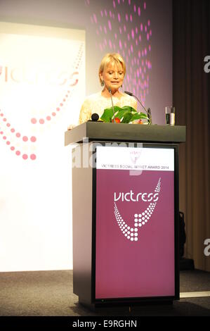 Guests attending Victress Awards Gala 2014 at Andels Hotel Berlin.  Featuring: Uschi Glas Where: Berlin, Germany When: 28 Apr 2014 Stock Photo