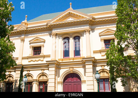 facade of the Albert Hall in city park, Launceston,Tasmania,AustraliaThe Albert Hall is a convention centre in victorian design Stock Photo