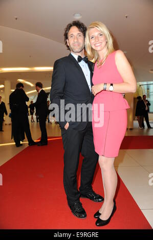 Guests attending Victress Awards Gala 2014 at Andels Hotel Berlin.  Featuring: Falk Willy Wild,Lea Sophie Cramer Where: Berlin, Germany When: 28 Apr 2014 Stock Photo
