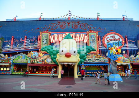 Krustyland The Simpson's Ride at Universal Studios Orlando, Florida Stock Photo