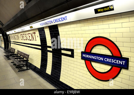 London, England, UK. Mornington Crescent underground station Stock Photo