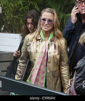 Anastasia outside ITV Studios today  Featuring: Anastasia Where: London, United Kingdom When: 29 Apr 2014 Stock Photo