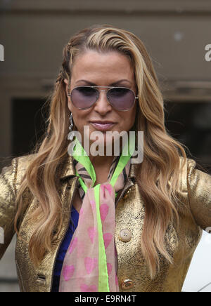 Anastasia outside ITV Studios today  Featuring: Anastasia Where: London, United Kingdom When: 29 Apr 2014 Stock Photo