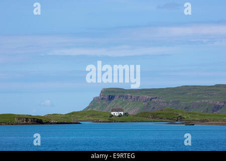 Church on the Isle of Canna part of the Inner Hebrides and the Western Isles of SCOTLAND Stock Photo