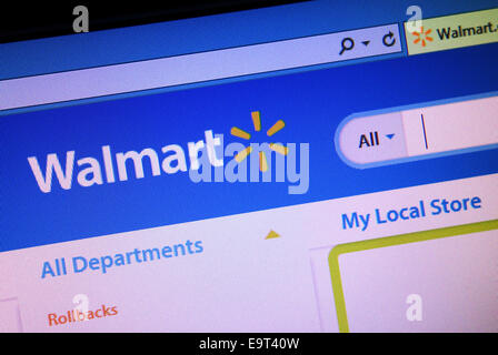 Walmart website Stock Photo