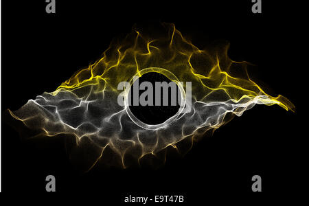 Black and white Abstract Trapcode Form digital particle wave and lights ...