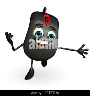 Cartoon Character of Computer Mouse is running Stock Photo - Alamy