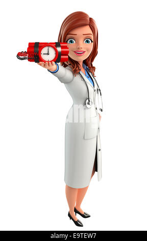 3d rendered illustration of young doctor Stock Photo