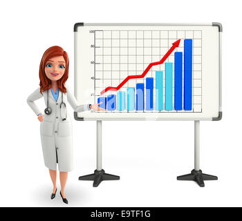 3d rendered illustration of young doctor Stock Photo