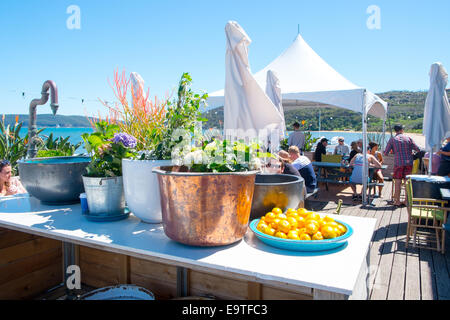 breakfast brunch at the Boathouse cafe in Palm beach,sydney,australia Stock Photo