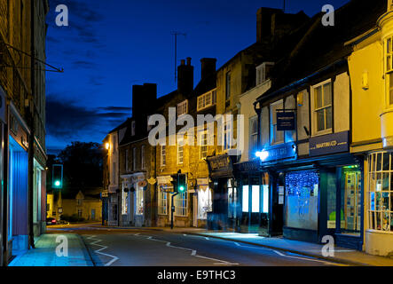 Stamford at night, Lincolnshire, England UK Stock Photo