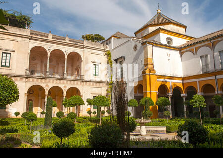 La Casa de Pilatos palace in Seville, Spain, built in a mix of Renaissance Italian and Mudéjar Spanish architectural styles Stock Photo