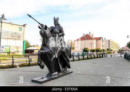 Statue of Casimir IV Jagiellon in Malbork, Poland Stock Photo