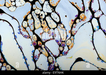 Soap bubble patterns Stock Photo