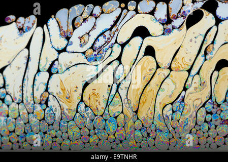 Soap bubble patterns Stock Photo