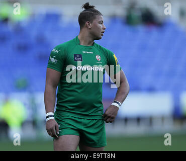 Reading, UK. 01st Nov, 2014. LV Cup Rugby. London Irish versus Leicester Tigers. Guy Armitage London Irish. Credit:  Action Plus Sports/Alamy Live News Stock Photo