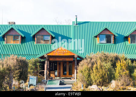 Peppers cradle mountain lodge in cradle mountain lake st clair national park,Tasmania,Australia Stock Photo