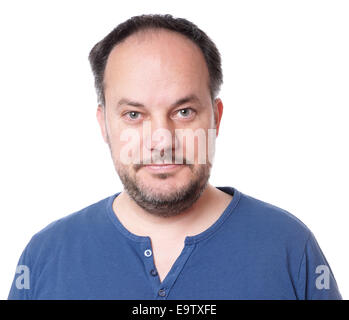 middle aged man with stubble Stock Photo