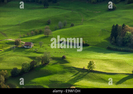Autumn in Thal Natural Park, Jura Mountains, Switzerland Stock Photo